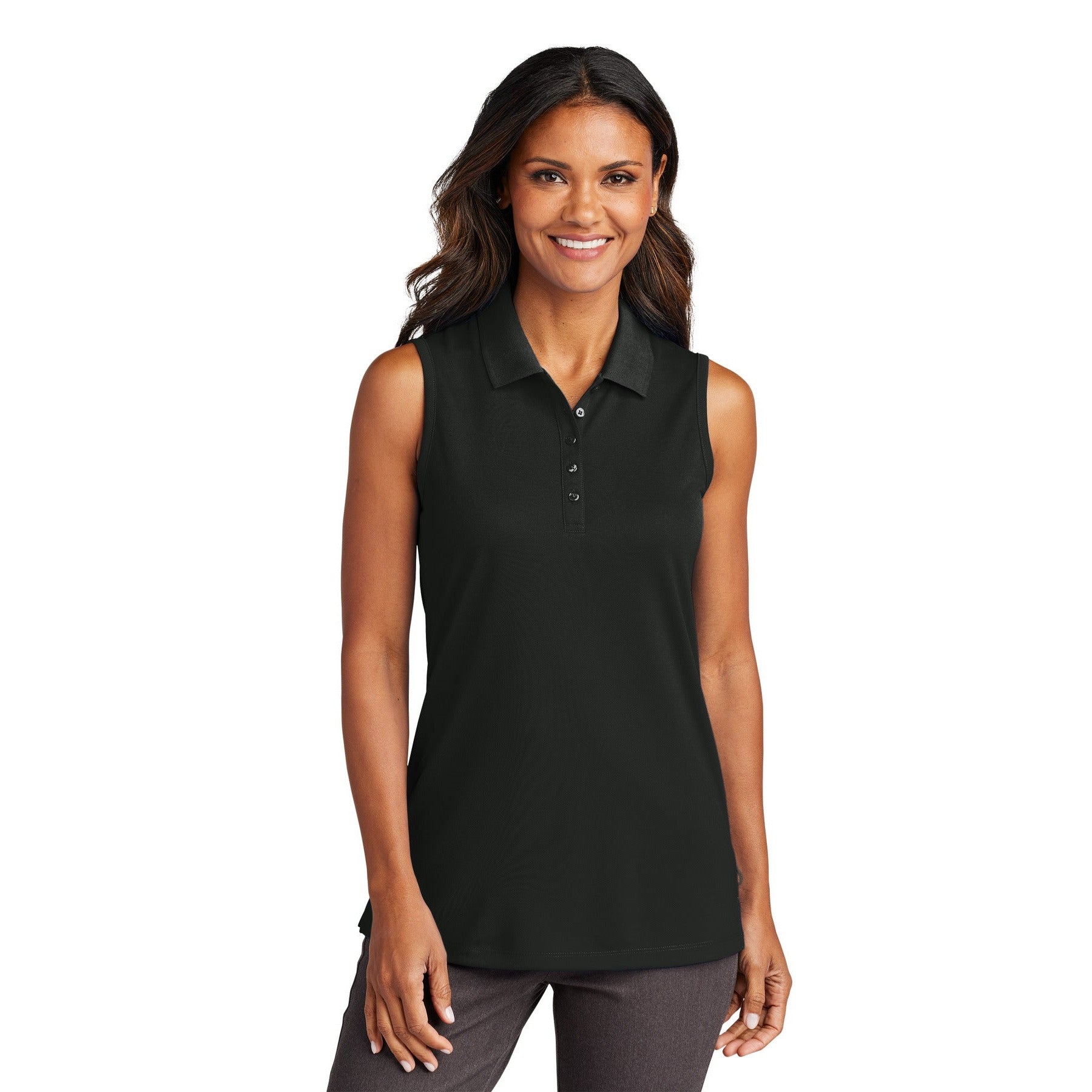 Port Authority-Port Authority® Women's Dry Zone® UV Micro-Mesh Sleeveless Polo LK110SV-MedTech-3